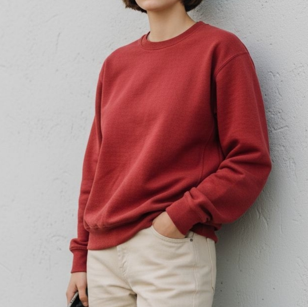 Original Favorites Unisex Heavyweight Organic Brushed Cotton Crewneck Sweatshirt